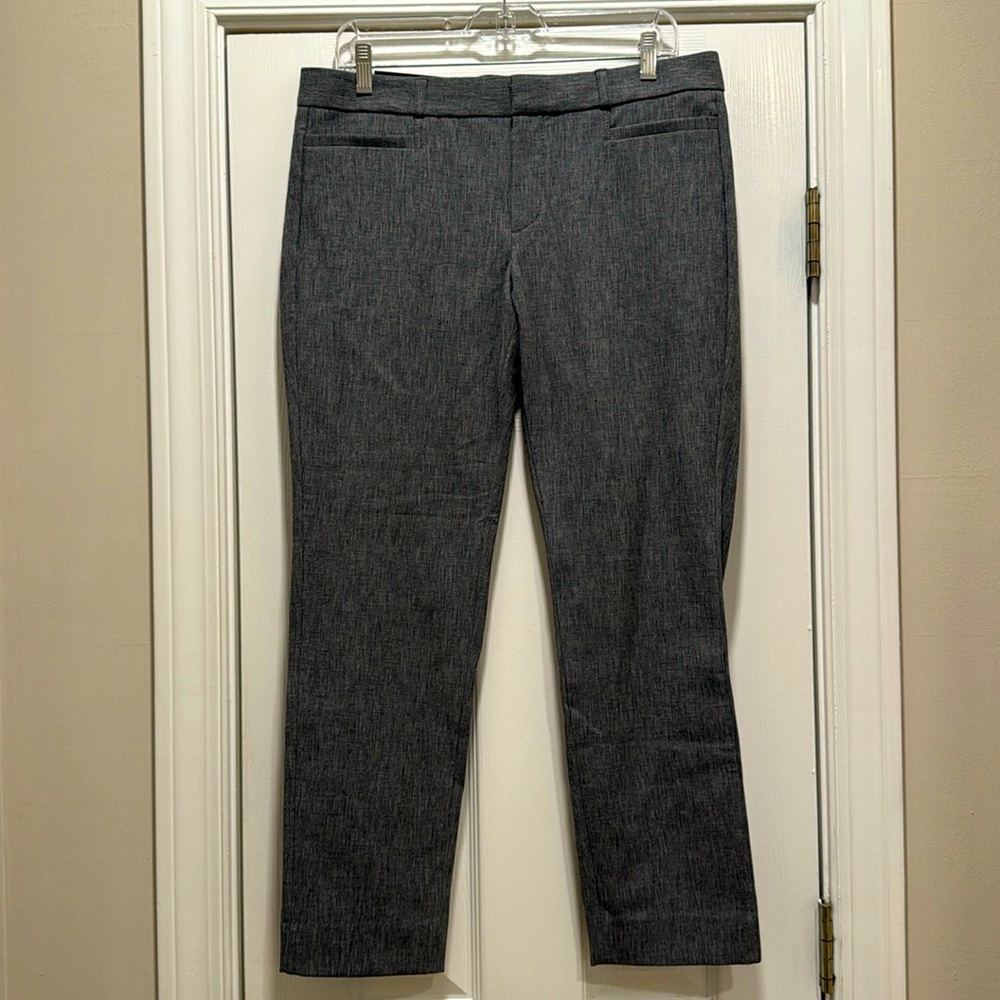 NEW Banana Republic Sloan Gray Pants Size 10 Skinny Fit Anke Length